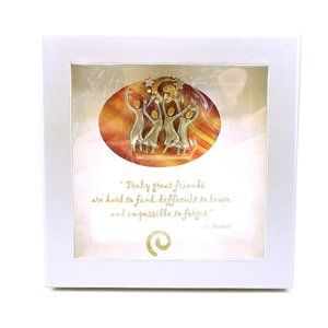 New Friends Brooch Pin Darling Dash with Inspiration Card